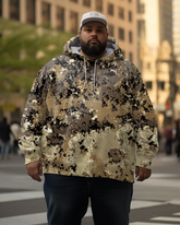 Sweat à capuche et pantalon camouflage de chasse grande taille pour hommes
